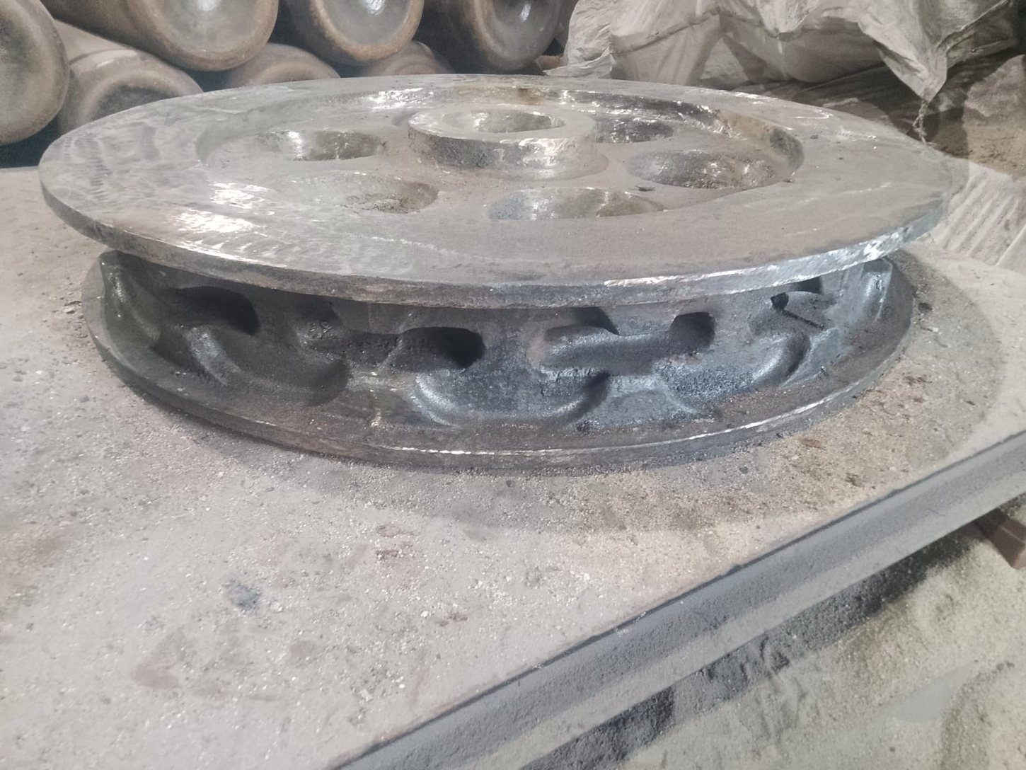 Conveyor sprocket rough casting manufactured by Nittand Casting Works