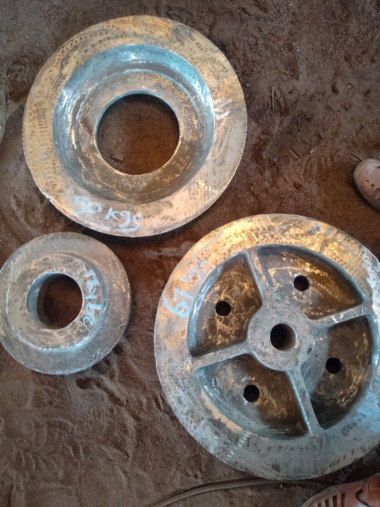 SS316 guide wheel, intermediate conveyor wheel and flange castings manufactured by Nittand Casting Works
